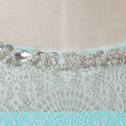 Prom Dress/evening Dress With Beadings, Baby Blue..