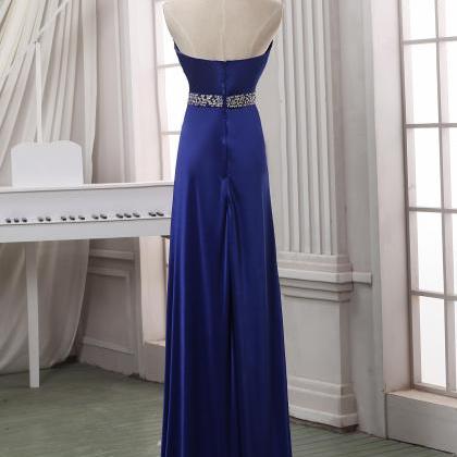 Prom Dress,navy Blue Long Prom Dress,haler..