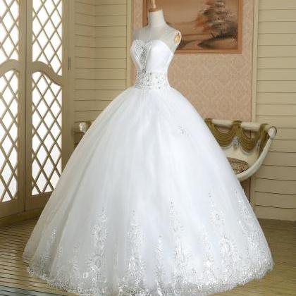 White Pageant Quinceanera Beaded Crystal Sparkly..
