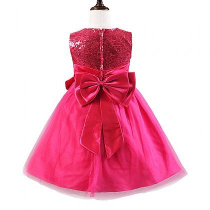 Bow-knot Flower Party Girl Dress Pretty Chic..