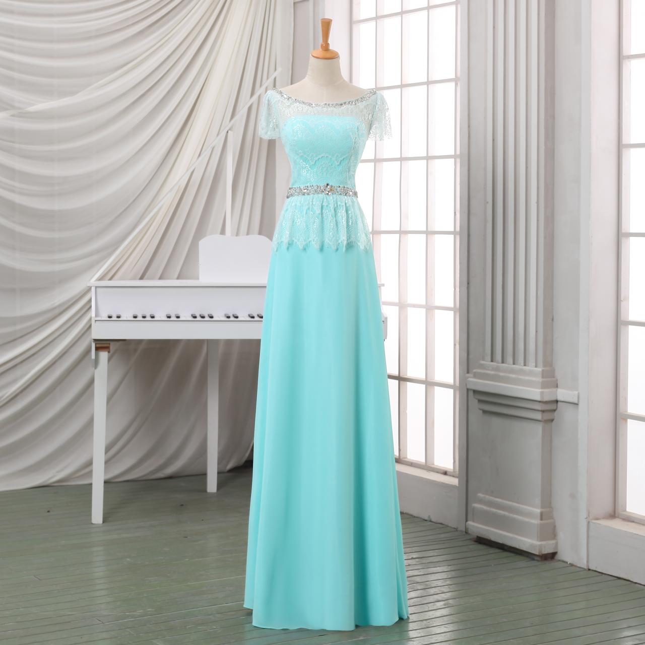 Prom Dress/evening Dress With Beadings, Baby Blue Long Homecoming Dress/evening Dress/party Dress,plus Size Evening Dress.