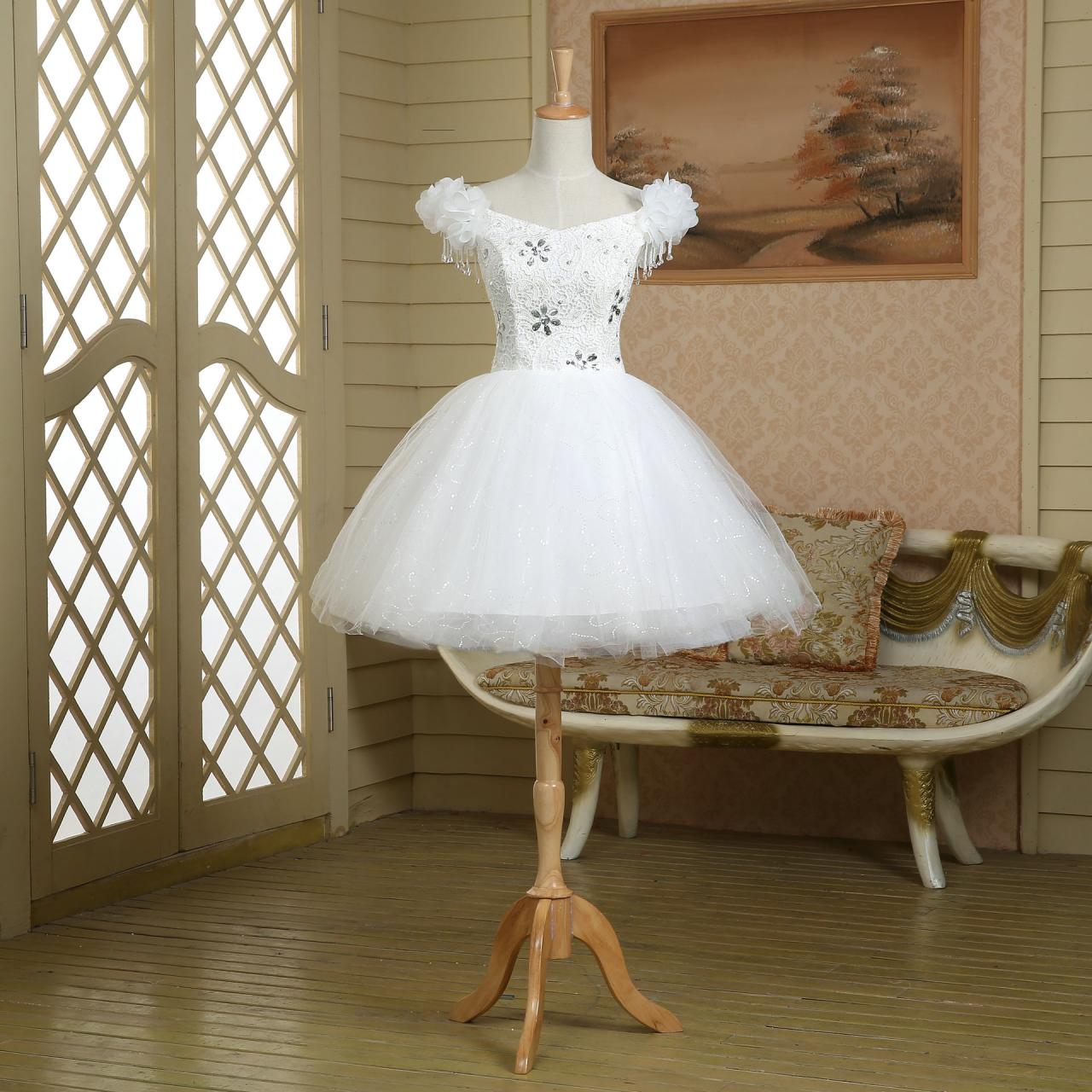Cap Sleeve Princess Corset Lace Up Gothic Short White Prom Dress,evening Dress,homecoming Dress,party Dress,bridesmaid Dress