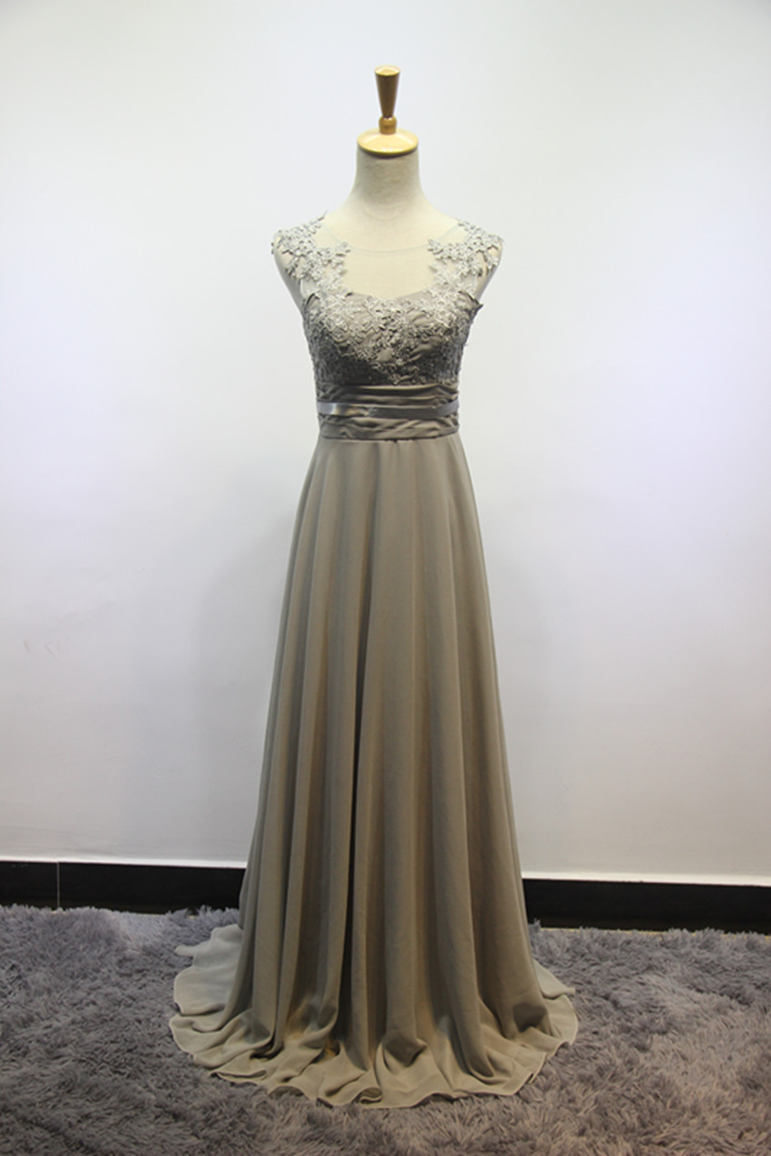 Elegant Brief Dress Coral Bridesmaids Dresses Long Chiffon Dress 2016 Simple Dress For Bridesmaids