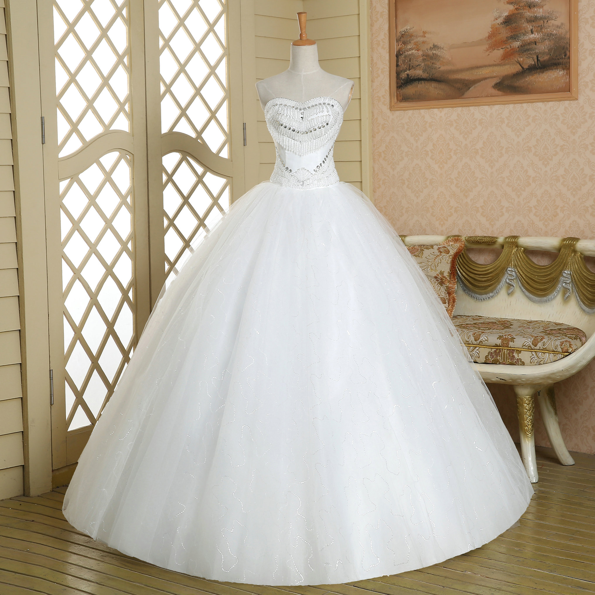 Arabic Illusion Modest Real Pictures Long Tulle White Sparkly